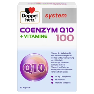 Abbildung der Produktverpackung Doppelherz system COENZYM Q10 100 Frontansicht